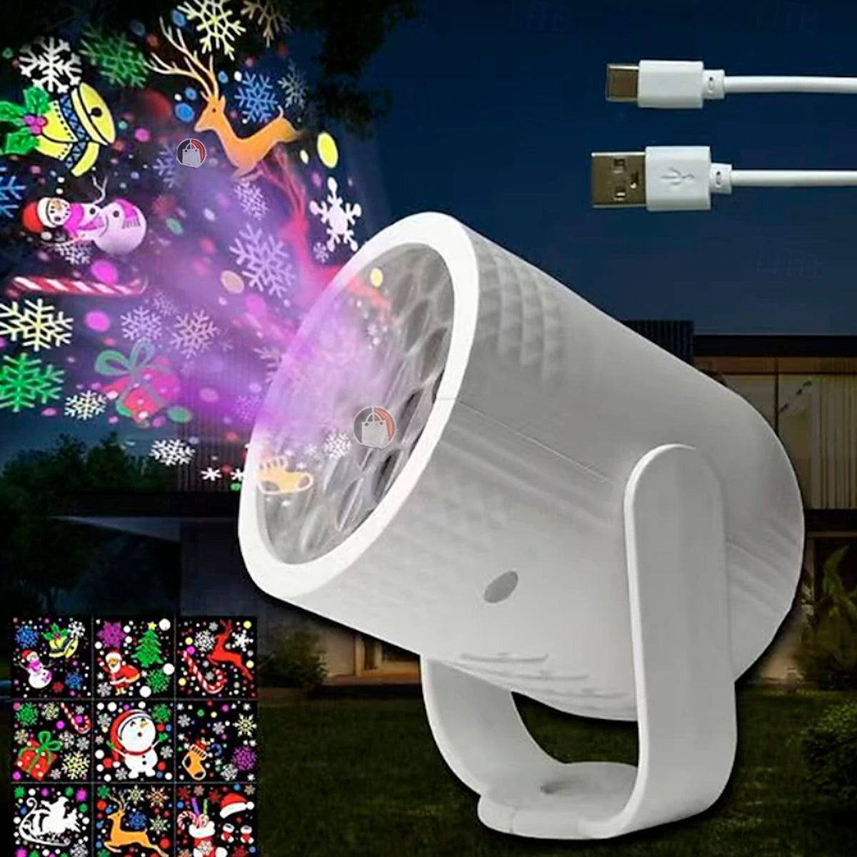 M Proyector De Figuras Led Navidenas
